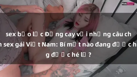 sex bạo lực Đắng cay với những câu chuyện sex gái Việt Nam: Bí mật nào đang được hé lộ?